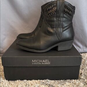 Michael Shannon Black Boots, Sz 8